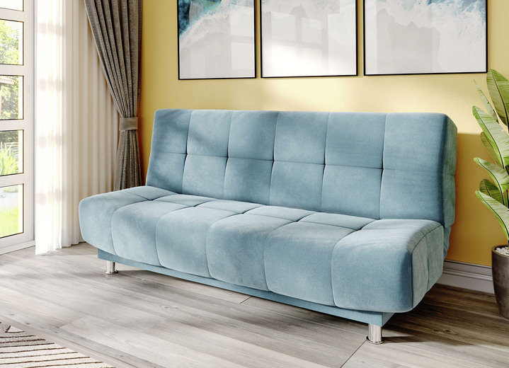 Slaap sofa`s - Gezellige slaapbank met bedstee, in Farbe BLAUW Ansicht 1
