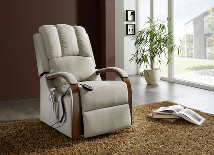 Relaxfauteuil met 2 motoren en opstahulp