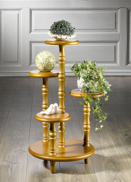 Kleine meubels - Mooie bloemenetagere, in Farbe EIKEN Ansicht 1