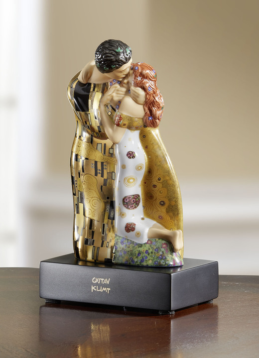 - Goebel figuur De Kus met echt goudlaagje, in Farbe MULTICOLOR