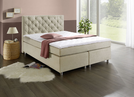 Boxspring bed met topper