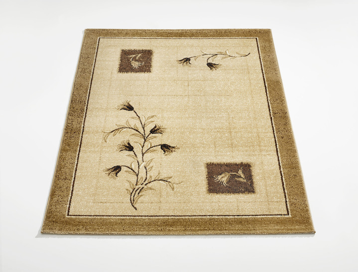 Modern - Bruggen en tapijten met planten- en wijnrankmotieven, in Größe 111 (Brug, 60 x 110 cm) bis 288 (tapijt, 240 x 340 cm), in Farbe BEIGE Ansicht 1