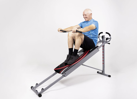 Hometrainer met trainingsinstructies en voedingsgids