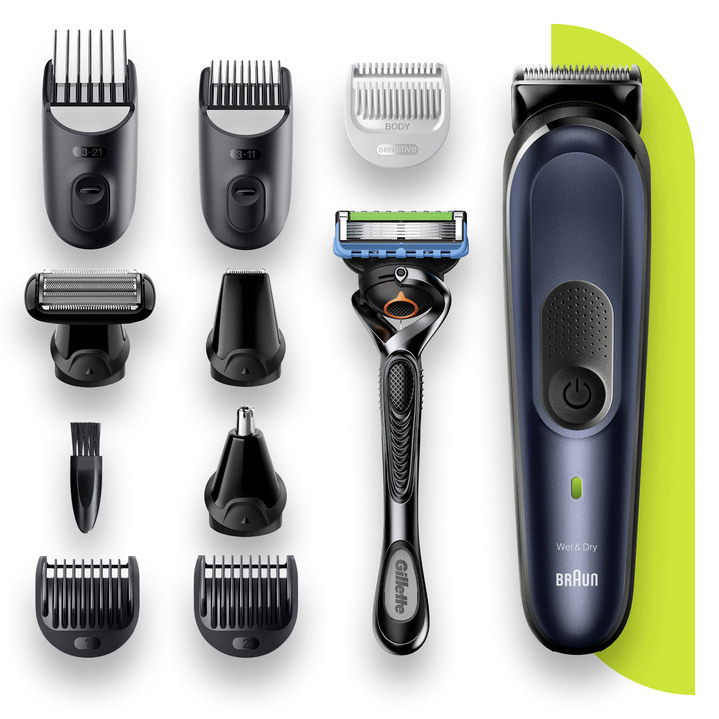 - Braun Multi-Grooming Kit 7 MGK7330 voor nauwkeurigere en snellere resultaten, in Farbe DONKERBLAUW