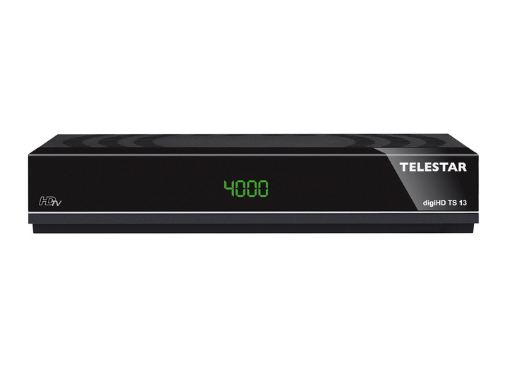 TV - Telestar HD-ontvanger, zowel voor kabel- als satellietverbinding, in Farbe ZWART, in Ausführung DigiHD TS 13 satellietontvanger Ansicht 1