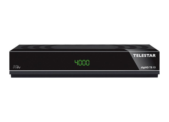 - Telestar HD-ontvanger, zowel voor kabel- als satellietverbinding, in Farbe ZWART, in Ausführung DigiHD TS 13 satellietontvanger Ansicht 1