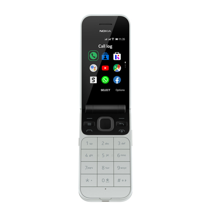 - Nokia 2720 Flip clamshell-telefoon met grote knoppen, in Farbe GRIJS Ansicht 1