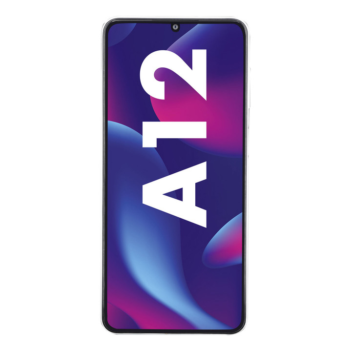 - Samsung A12 Galaxy-smartphone, in Farbe WIT Ansicht 1