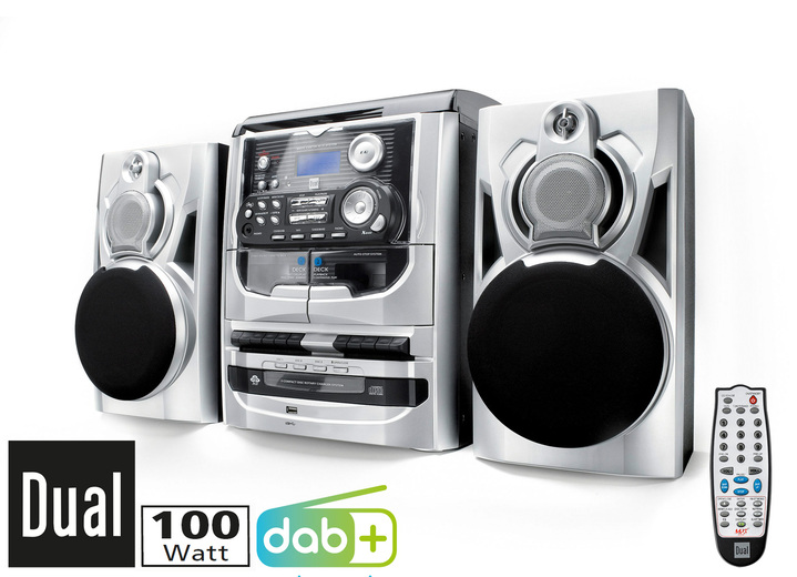 Thuisbios - Dual MP 301 DAB+ HiFi-stereosysteem, in Farbe ZILVER Ansicht 1