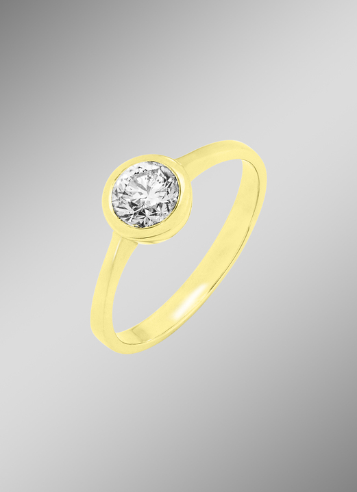 Ringen - Betoverende damesring met briljant, in Größe 160 bis 220, in Farbe  Ansicht 1