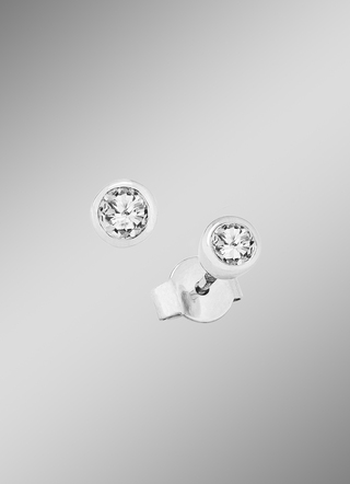 Solitaire oorknopjes met diamanten