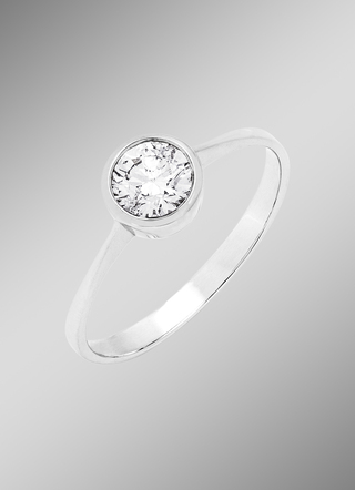 Solitaire damesring met diamant