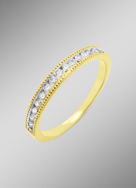 - Prachtige damesring met diamanten, in Größe 170 bis 190, in Farbe  Ansicht 1