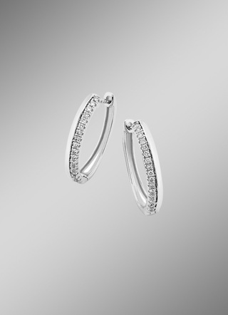 Elegante oorbellen met diamanten