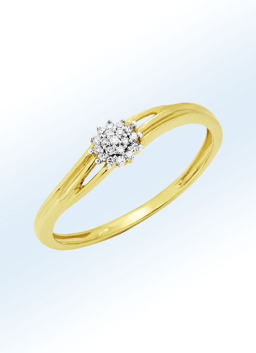 Ringen - Damesring met diamanten, in Größe 160 bis 220, in Farbe  Ansicht 1