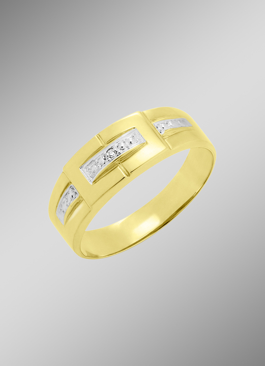 Ringen - Moderne damesring met diamant, in Größe 160 bis 220, in Farbe  Ansicht 1