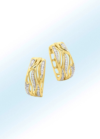 Creoolse oorbellen met diamanten