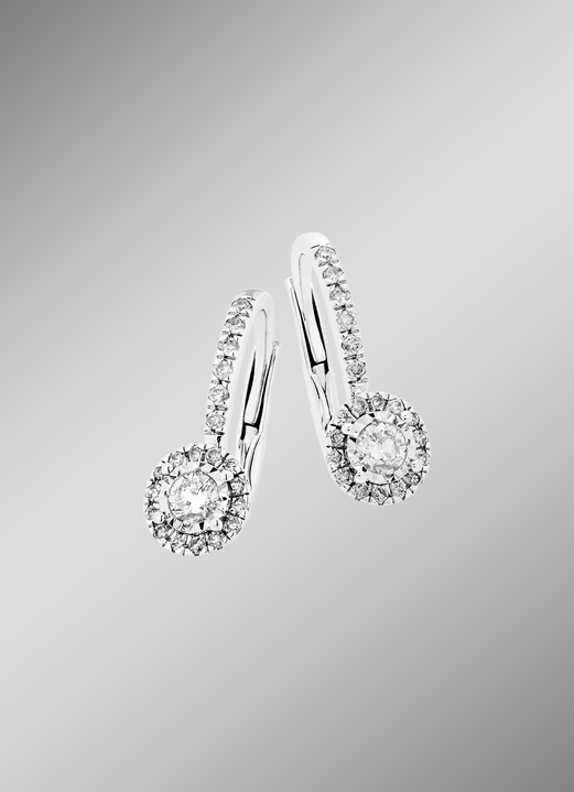 Oorbellen - Elegante oorbellen met briljanten en diamanten, in Farbe  Ansicht 1