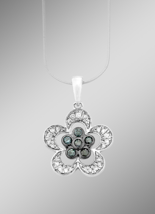 Hangers - Bloemen design hanger zonder ketting, in Farbe , in Ausführung Kettinghanger