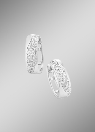 Creoolse oorbellen met diamanten