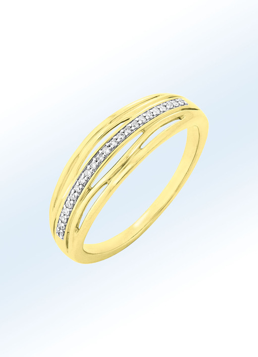 Ringen - Wondermooie damesring met diamanten, in Größe 160 bis 220, in Farbe  Ansicht 1