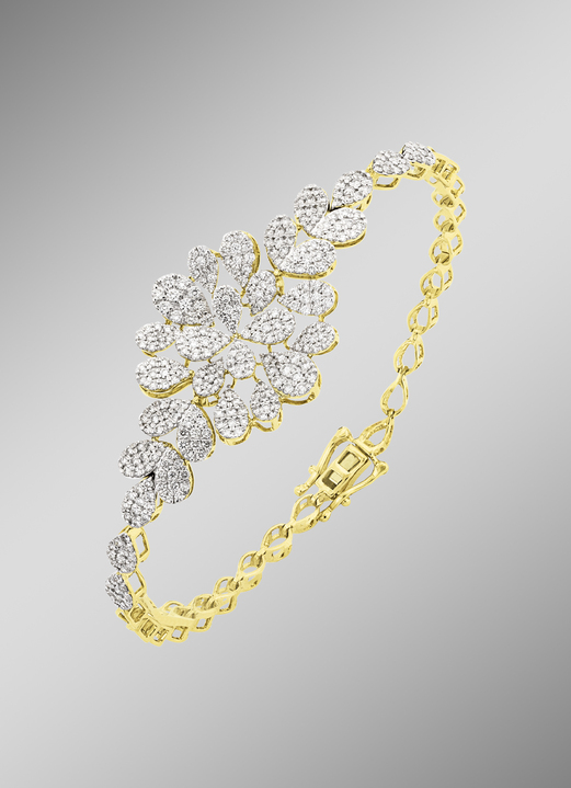 Armbanden - Hoogwaardige armband met diamanten, in Farbe  Ansicht 1