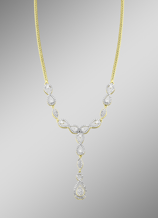Halskettingen - Hoge kwaliteit ketting met diamanten, in Farbe  Ansicht 1