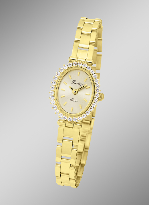 Prestige quartz dameshorloge van goud Dameshorloges BADER
