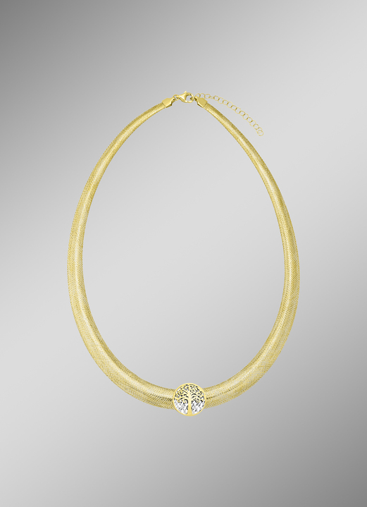 - Mesh ketting met levensboom in tweekleurig, in Farbe  Ansicht 1