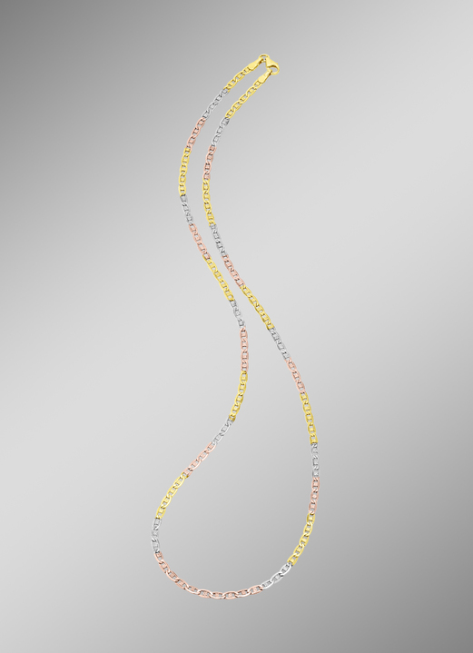 Halskettingen - Elegante set in driekleur, met karabijnhaak, in Farbe , in Ausführung Halsketting, 45 cm lang Ansicht 1