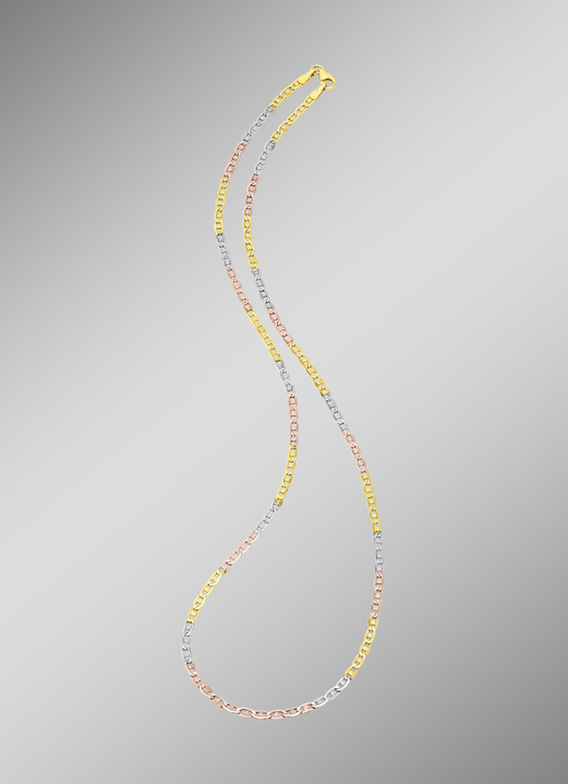 Halskettingen - Elegante set in driekleur, met karabijnhaak, in Farbe , in Ausführung Halsketting, 45 cm lang Ansicht 1