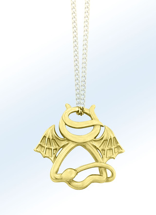 Interessante duivel hanger zonder ketting