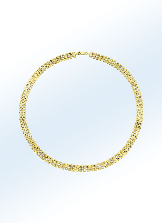 - Ketting of armband met baksteenmotief, in Farbe , in Ausführung Halsketting, 45 cm lang Ansicht 1