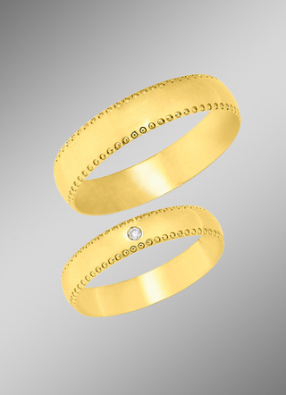 Interessante diamanten trouwring