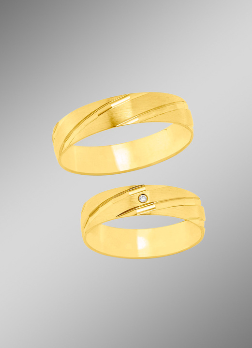 Ringen - Populaire briljante trouwring, in Größe 160 bis 240, in Farbe  Ansicht 1