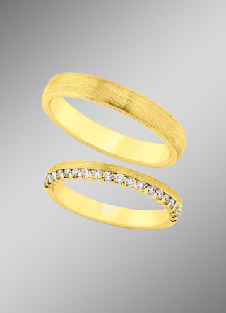Kostbare diamanten trouwring