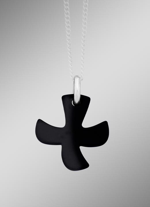 Hangers - Bevroren duif kruis hanger, in Farbe  Ansicht 1