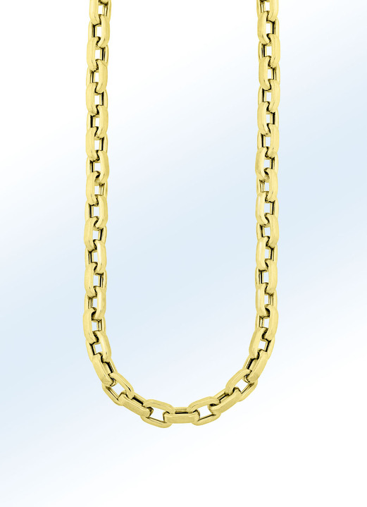 - Vierkante gouden ankerketting, in Farbe  Ansicht 1
