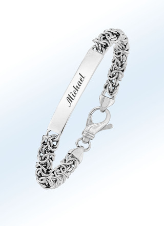 Zilveren koningsketting armband