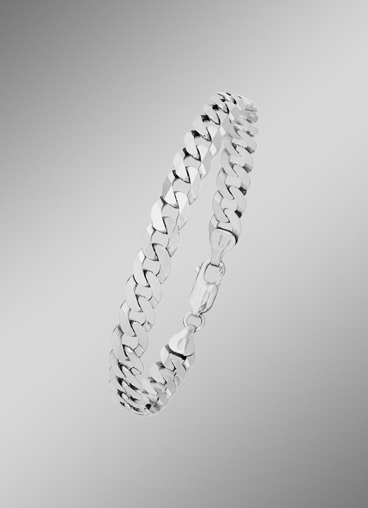 Halskettingen - Tijdloze gepantserde kettingset, in Farbe , in Ausführung Armband, 21 cm Ansicht 1
