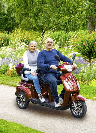 Econelo elektrische driewieler scooter voor 2 personen