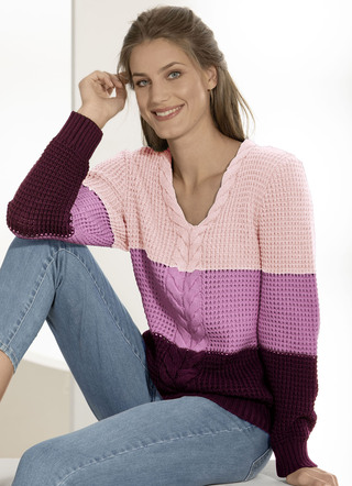 Trui in color-blocking