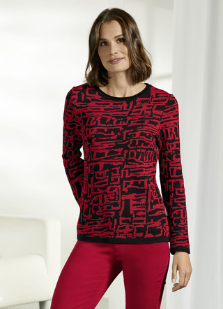 Trui in modieus jacquarddessin