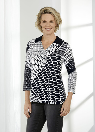 Shirttuniek met V-hals