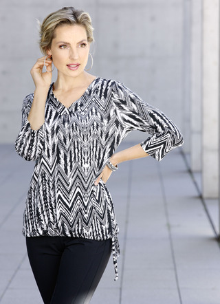 Expressief shirt met all-over design