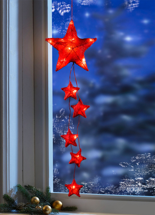 - Verlichte sterhanger, in Farbe ROOD Ansicht 1