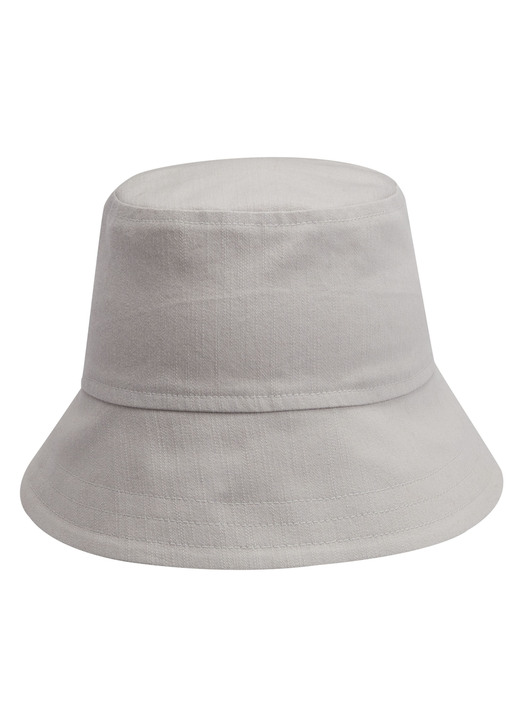 Mutsen & hoeden - Vissershoed van elastisch textielmateriaal, in Farbe LICHTGRIJS Ansicht 1