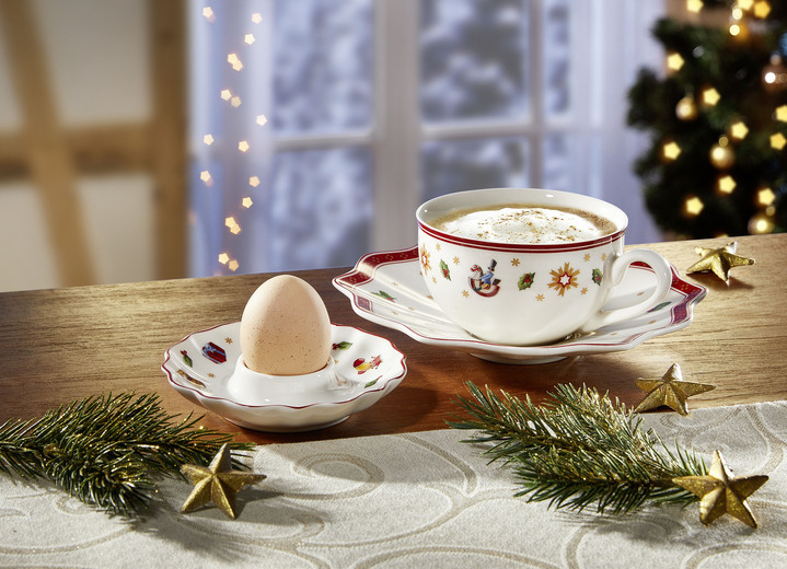 Villeroy & Boch - Toy's Delight ontbijtservies van Villeroy & Boch, in Farbe WEISS-ROT, in Ausführung Eierdoppen Ansicht 1