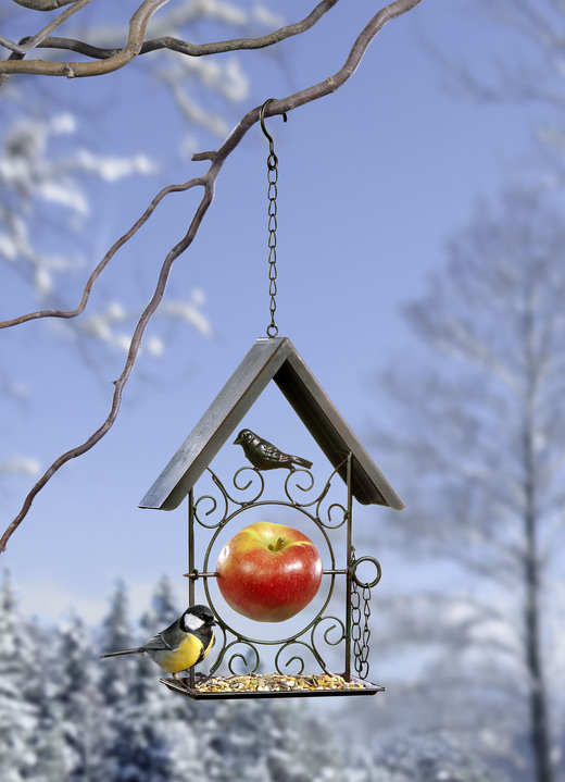 Wintertuin - Nostalgisch ijzeren voerstation, in Farbe ZWART