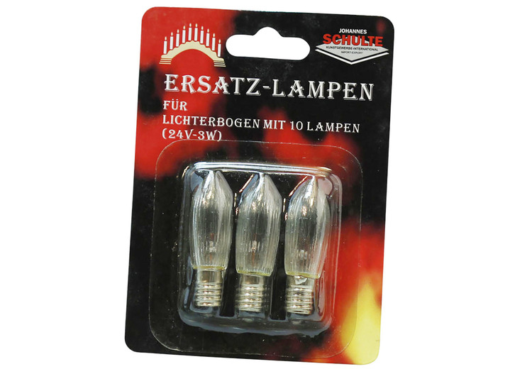 - Vervangende lampen, set van 3, in Farbe ZWART